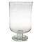 Clear Bubble Glass Hurricane Candle Holder Medium 6.00L x 6.00W x 9.5H inches.